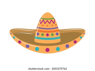 mexican hat traitional icon style