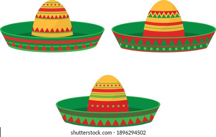 Mexican Hat vector art and illustration