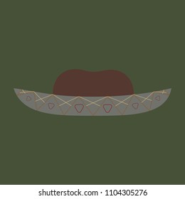 Mexican hat vector illustration