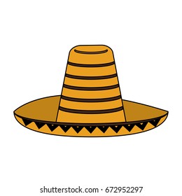 Mexican hat vector illustration