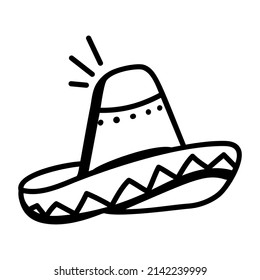 A mexican headwear accessory, sombrero 

