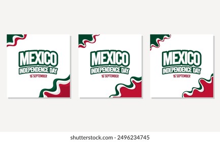 Mexican Heritage Independence Day Social Media Template, perfekt für Büro, Unternehmen, Schule, Social Media, Werbung, Verkauf, Druck und mehr