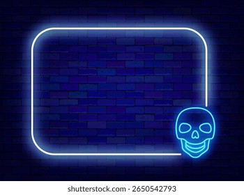 Mexican holiday Cinco de Mayo neon advertising. Rock music. Happy Halloween. Vector stock illustration