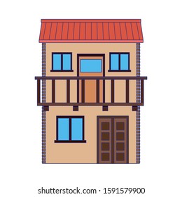 Mexican house design, Mexico culture tourism landmark latin and party theme Vector illustration