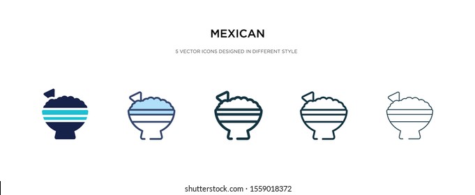 mexican icon in different style vector illustration. two colored and black mexican vector icons designed in filled, outline, line and stroke style can be used for web, mobile, ui