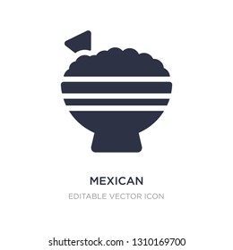 mexican icon on white background. Simple element illustration from Food concept. mexican icon symbol design.