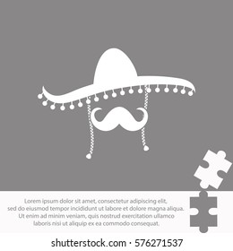Mexican  icon Vector design.