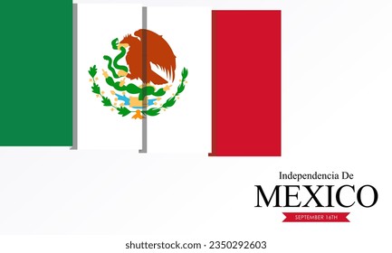 Vector del día de la independencia mexicana