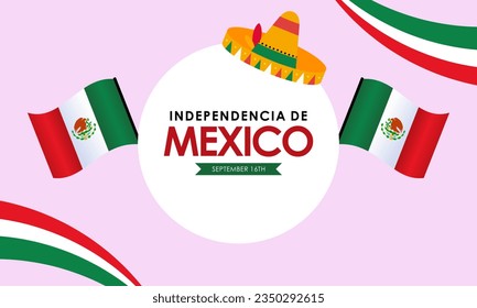 Mexican independence day bcackground vector