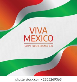 Mexican independence day design template good for celebration usage. mexican flag flat design. vector eps 10. flat design.