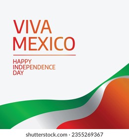 Mexican independence day design template good for celebration usage. mexican flag flat design. vector eps 10. flat design.