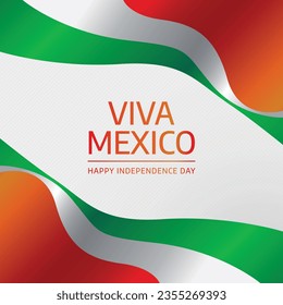 Mexican independence day design template good for celebration usage. mexican flag flat design. vector eps 10. flat design.