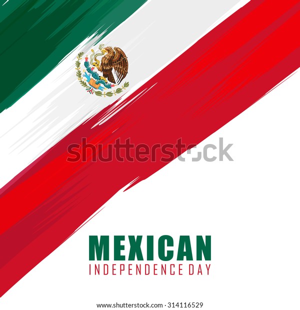 Mexican Independence Day Flag Design Mexico Stock Vector (Royalty Free ...