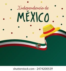 Mexican Independence Day. Happy Mexico Independence Day vector.