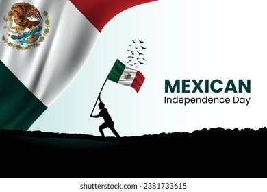 Mexican Independence Day. Mexico Independence day. Mexico flag vector illustration. 