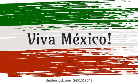 Mexican Independence Day Viva Mexico Fiesta 16th. Design template Poster card banner background. Vector illustration