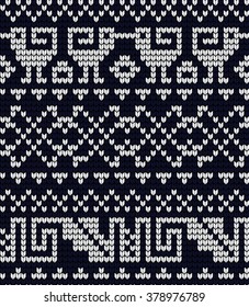 Mexican Indian knitted pattern
