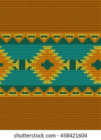 Mexican Indian knitted pattern