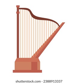 mexican instrument harp illustration design