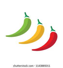 Mexican jalapeno hot chili pepper vector icon 