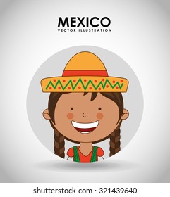 mexican kid design, vector illustration eps10 graphic 