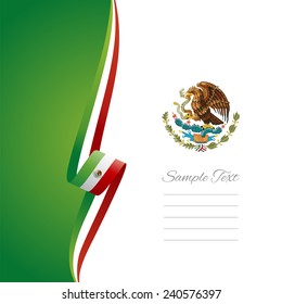 Mexican left side brochure cover vector