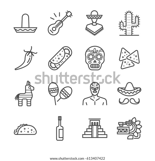 Suchen Sie Nach Mexikanisches Zeilensymbol Einschliesslich Der Symbole Wie Stockbildern In Hd Und Millionen Weiteren Lizenzfreien Stockfotos Illustrationen Und Vektorgrafiken In Der Shutterstock Kollektion Jeden Tag Werden Tausende Neue