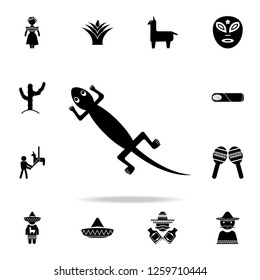 Mexican lizard icon. Detailed set of elements Mexico culture icons. Premium graphic design. One of the collection icons for websites, web design, mobile app