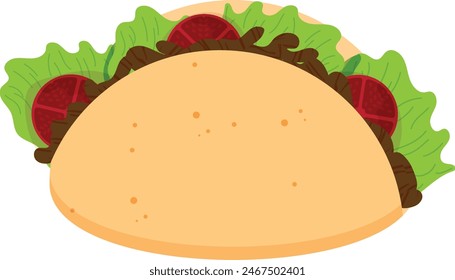 Mexican local food beef taco