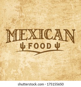 mexican logo restaurant menu template food sign pattern illustration vintage visual piece for asian list on grunge aged cardboard mexican logo restaurant menu template food sign pattern illustration c