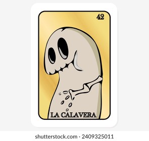 Tarjeta de lotería mexicana con meme flork