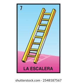 MEXICAN LOTTERY GAME THE STAIRS CARD