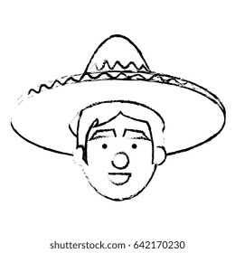 mexican man avatar character