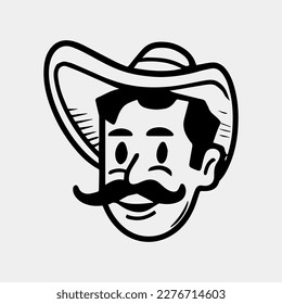 Mexican man cartoon funny chef