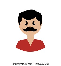 Mexican man cartoon image - Vector illustration design