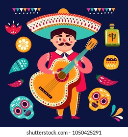 Mexican man with guitar