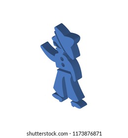 Mexican man isometric left top view 3D icon