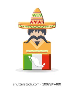 mexican man wearing traditional clothes 