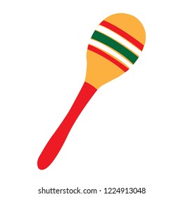 Mexican maraca icon. Cinco de mayo. Vector ullustration design