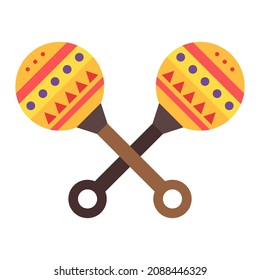 mexican maracas clip art vector illustration