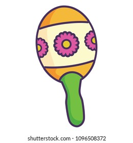 Mexican maracas icon 