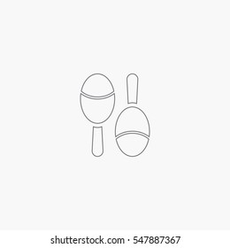 mexican maracas icon 