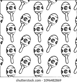Mexican maracas pattern