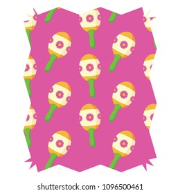 Mexican maracas pattern