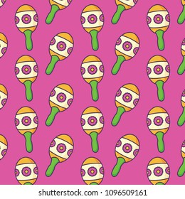 Mexican maracas pattern