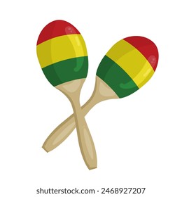 mexican maracas - vector illustration	