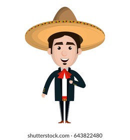 Mexican mariachi avatar character