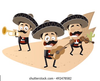 mexican mariachi band clipart