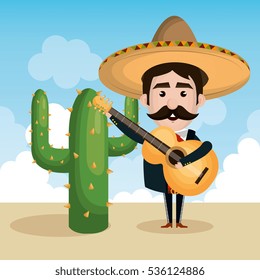 mexican mariachi character classic