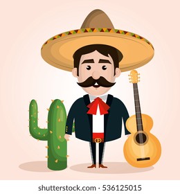 mexican mariachi character classic